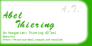 abel thiering business card